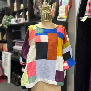 Revive-and-rise-boxy-top 100% linen made to order