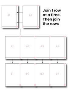 Joining-A4-Patterns - HOW To join A4 printed patterns together