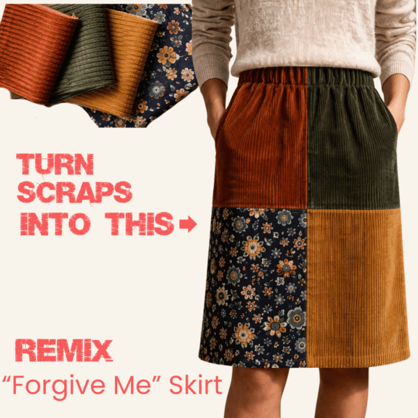 TURN SCRAPS INTO REMIXskirt